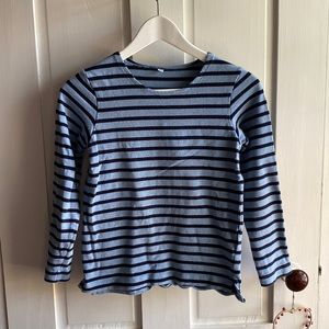MUJI gently worn unisex Breton stripe long sleeve T-shirt size 150cm
